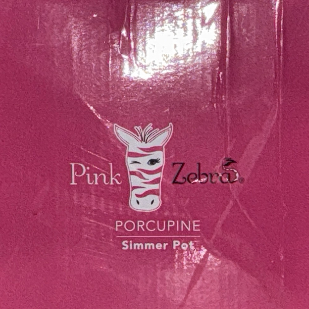 Pink Zebra Home Fragrance Porcupine Simmer Pot Diffusing Lid New In Box 4 Scents - Picture 9 of 9